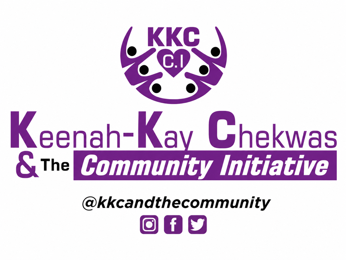 Keenah-Kay Chekwas and The Community Initiative logo.